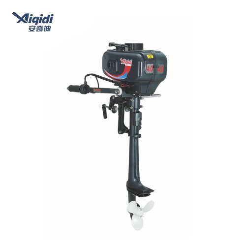 Nuevo motor fueraborda AIQIDI 2HP 2T XW4W con arranque manual y timon, motor de gasolina para barco.